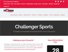 Tablet Screenshot of challengersports.com